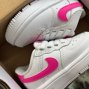 Nike Baby Walker Shoes - White and Pink